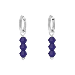 Finaste Earrings triple blue beads Outlet