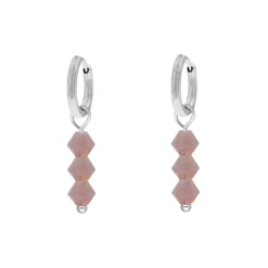 Finaste Earrings triple lila beads Online