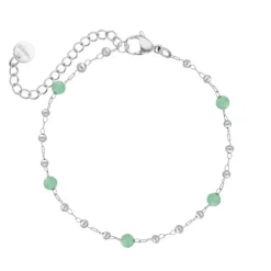 Finaste Enkelbandje bolletjes groen Fashion