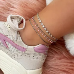 Finaste Enkelbandje flower chain Online