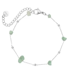 Finaste Enkelbandje groene kraaltjes Fashion