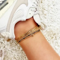 Finaste Enkelbandje Lucky Charm Goudkleurig Online