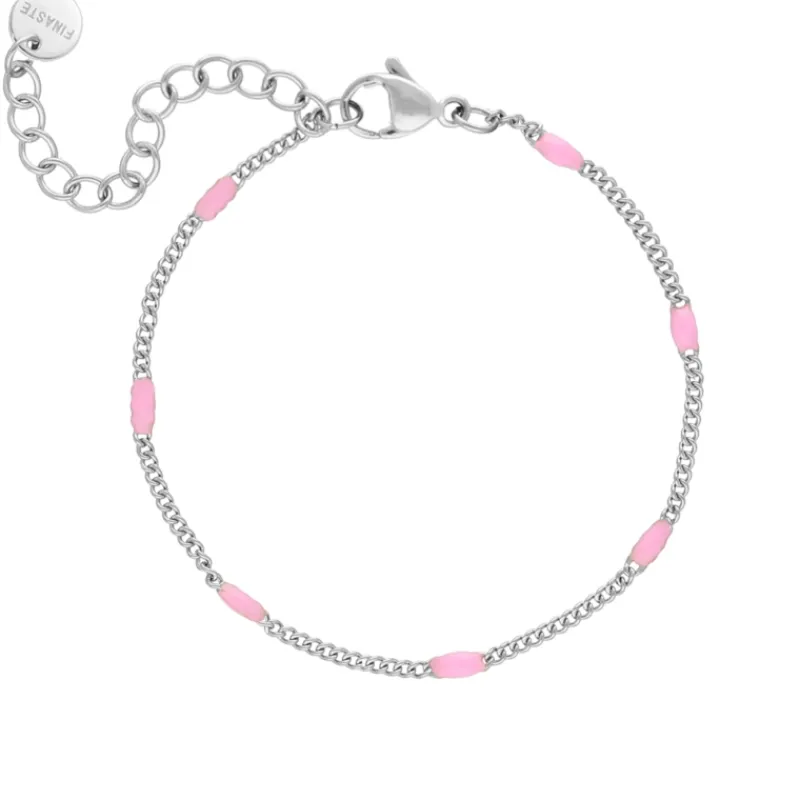 Finaste Enkelbandje Met Roze Bolletjes Outlet