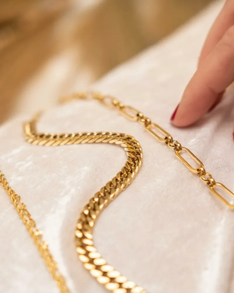 Finaste Enkelbandje musthave chain kleur goud Outlet