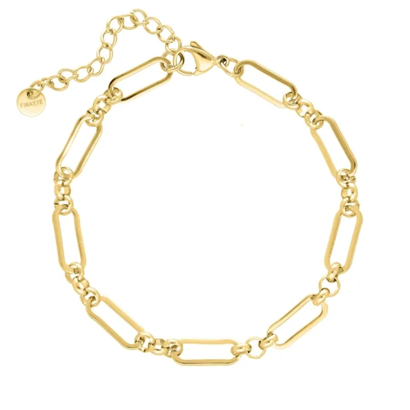 Finaste Enkelbandje open chains goud kleurig Clearance