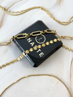 Finaste Enkelbandje open chains goud kleurig Clearance
