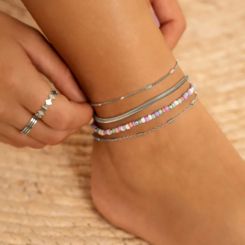 Finaste Enkelbandje snake chain New
