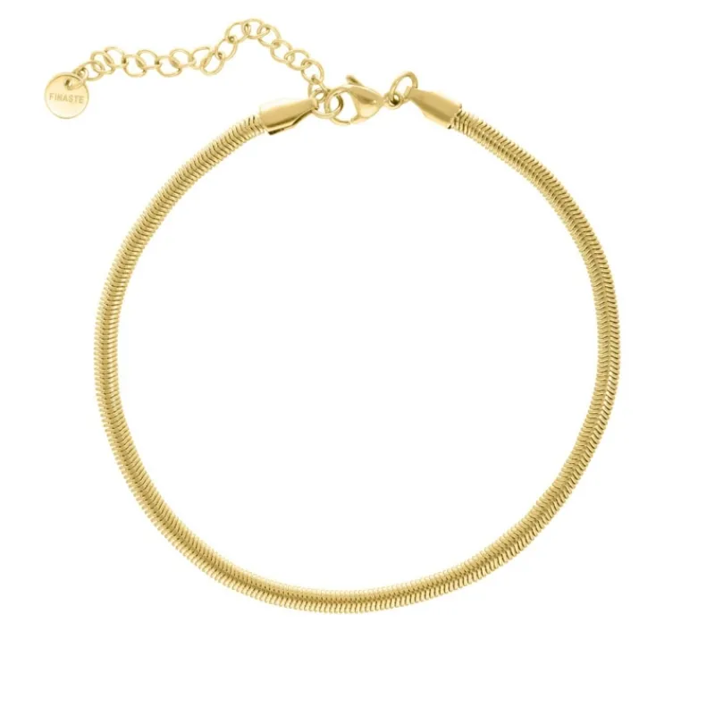 Finaste Enkelbandje snake chain goud kleurig Hot