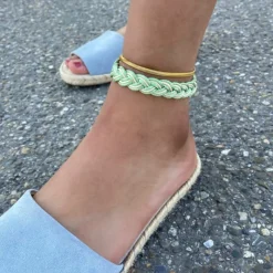 Finaste Enkelbandje snake chain goud kleurig Hot