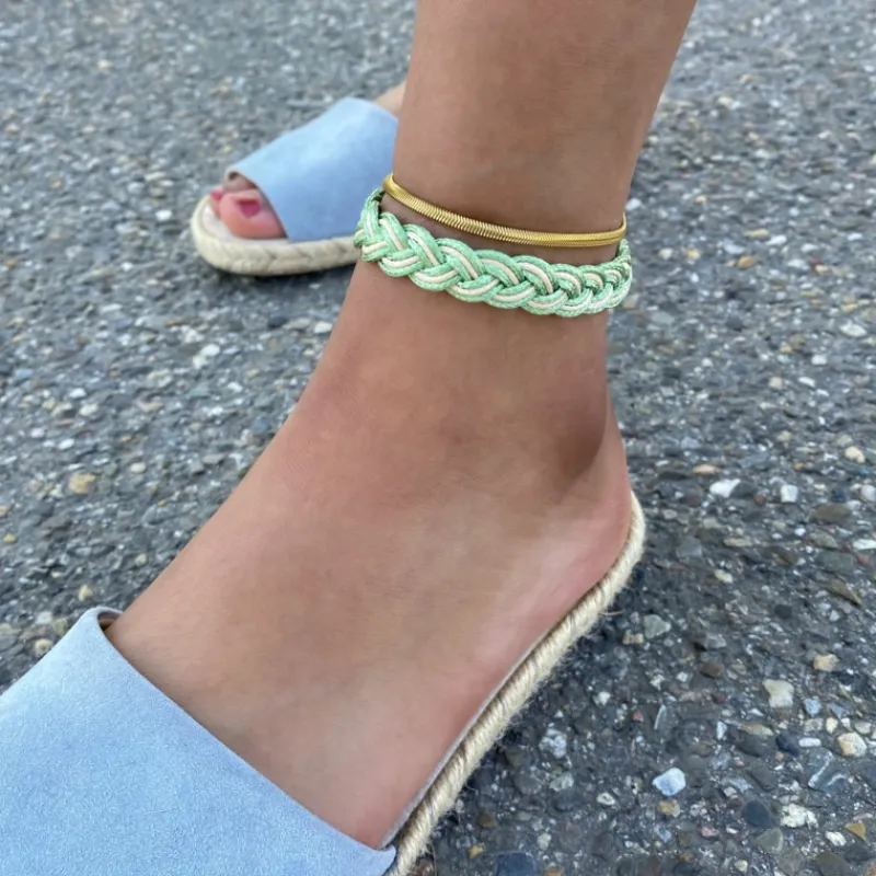 Finaste Enkelbandje snake chain goud kleurig Hot