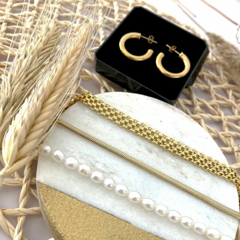 Finaste Enkelbandje snake chain goud kleurig Hot
