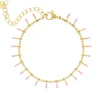 Finaste Enkelbandje Touch Of Pink Goudkleurig Clearance