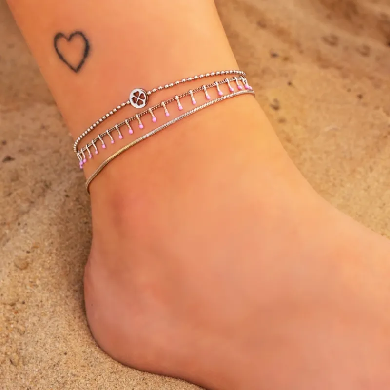 Finaste Enkelbandje Touch Of Pink New