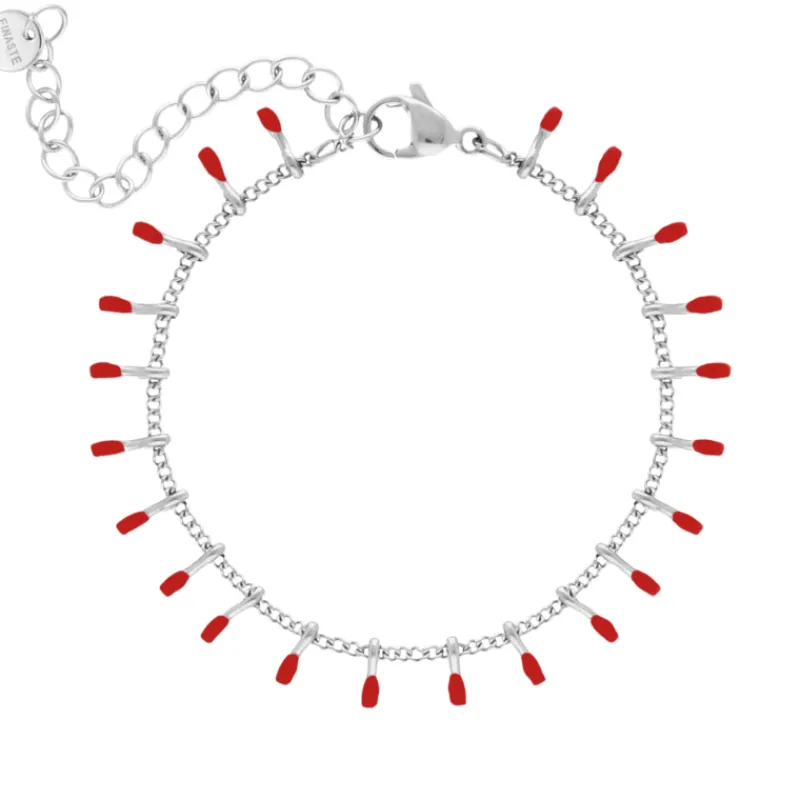 Finaste Enkelbandje Touch Of Red Clearance