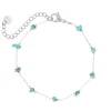 Finaste Enkelbandje turquoise steentjes Hot