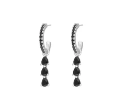 Finaste Exclusive black drop earrings Outlet