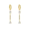 Finaste Exclusive crystal drops earrings goldplated Online