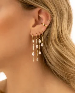 Finaste Exclusive drop earrings goldplated Online
