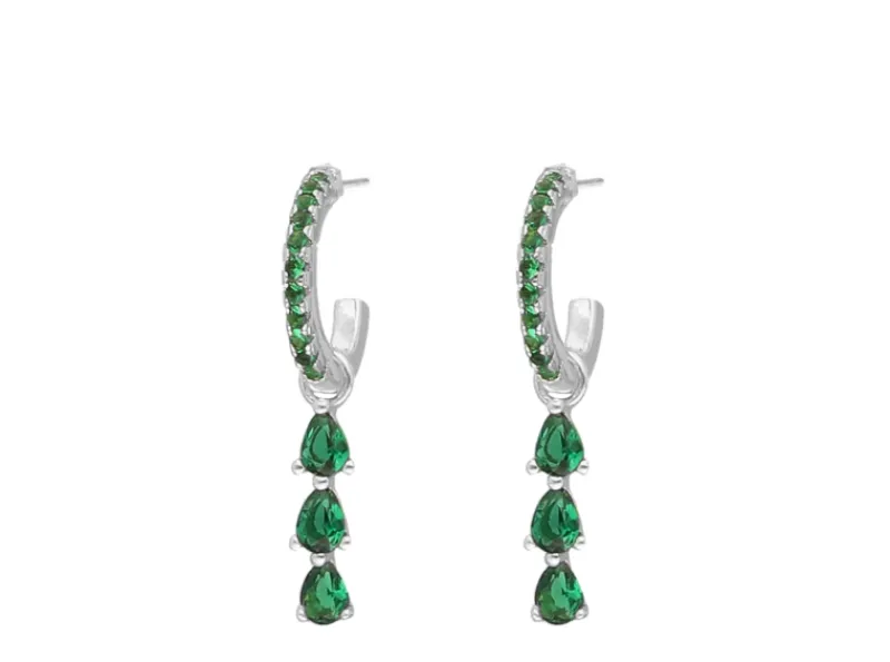 Finaste Exclusive emerald drop earrings Hot