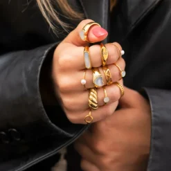 Finaste Exclusive sea shell ring goudkleurig Online