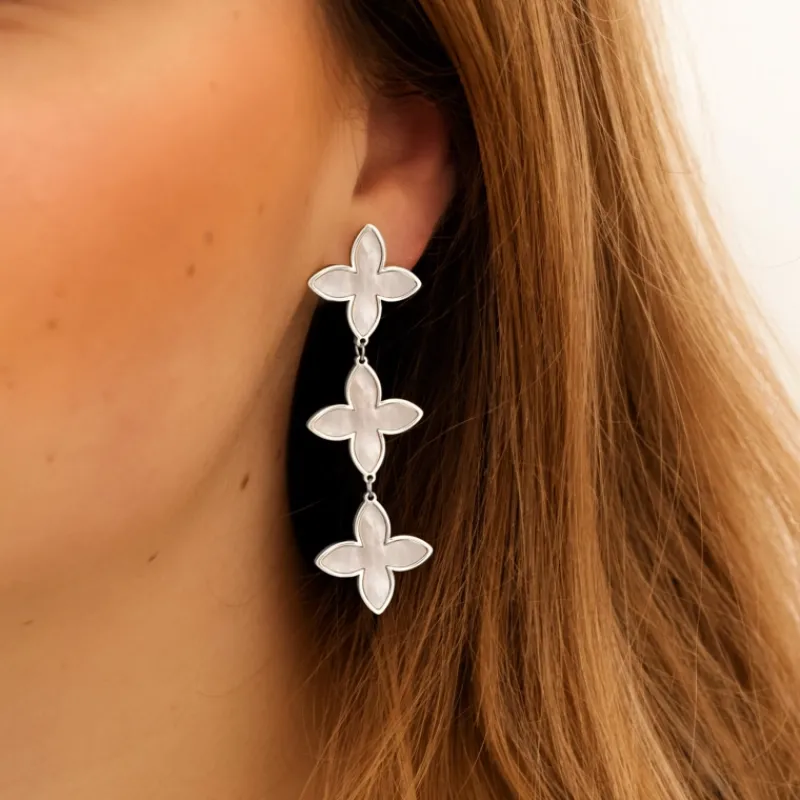 Finaste Exclusive Triple Sea Shell Oorbellen Sale