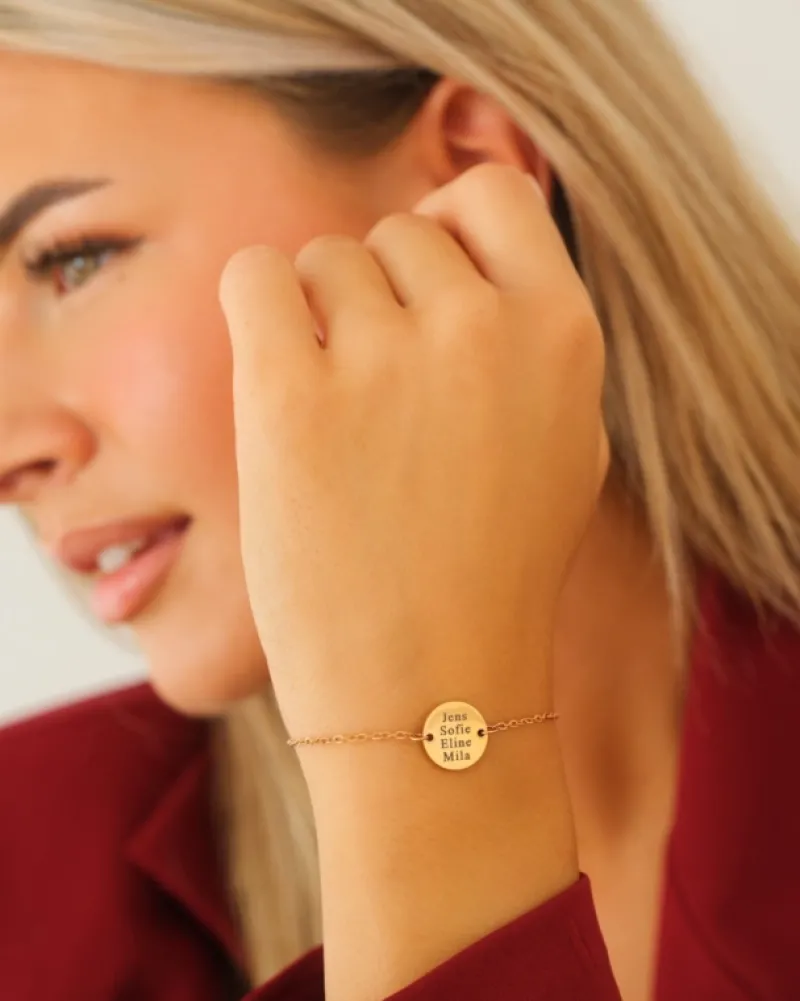 Finaste Familie naam armband goud kleurig New