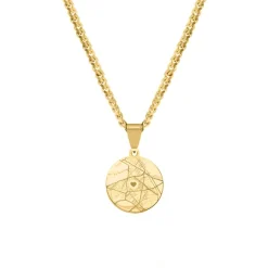 Finaste First date heren ketting goudkleurig Best