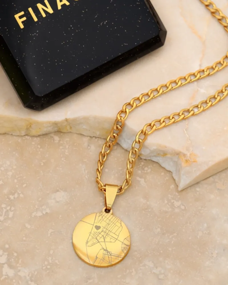 Finaste First date heren ketting goudkleurig Best