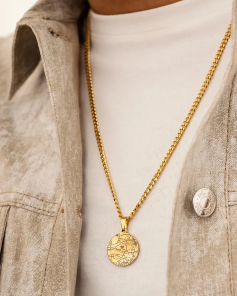 Finaste First date heren ketting goudkleurig Best