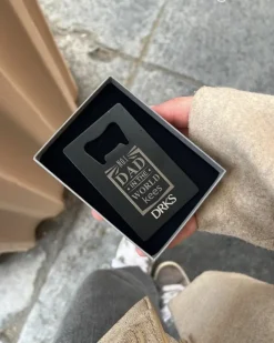 Finaste Flesopener met naam zwart - number 1 dad Fashion