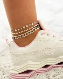Finaste Flower anklet multicolor Outlet