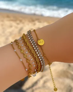 Finaste Flower Bracelet Goudkleurig Hot