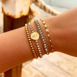 Finaste Flower Bracelet Goudkleurig Hot