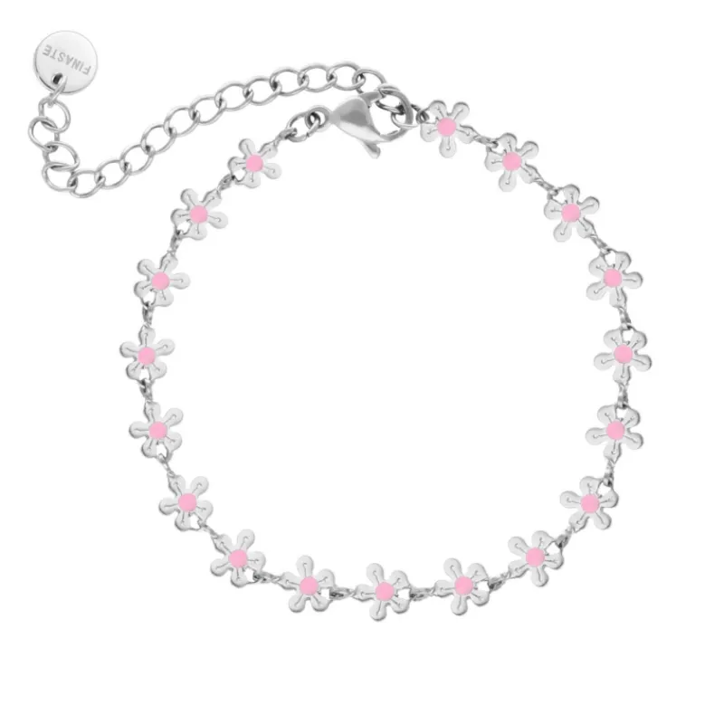 Finaste Flower bracelet pink Clearance