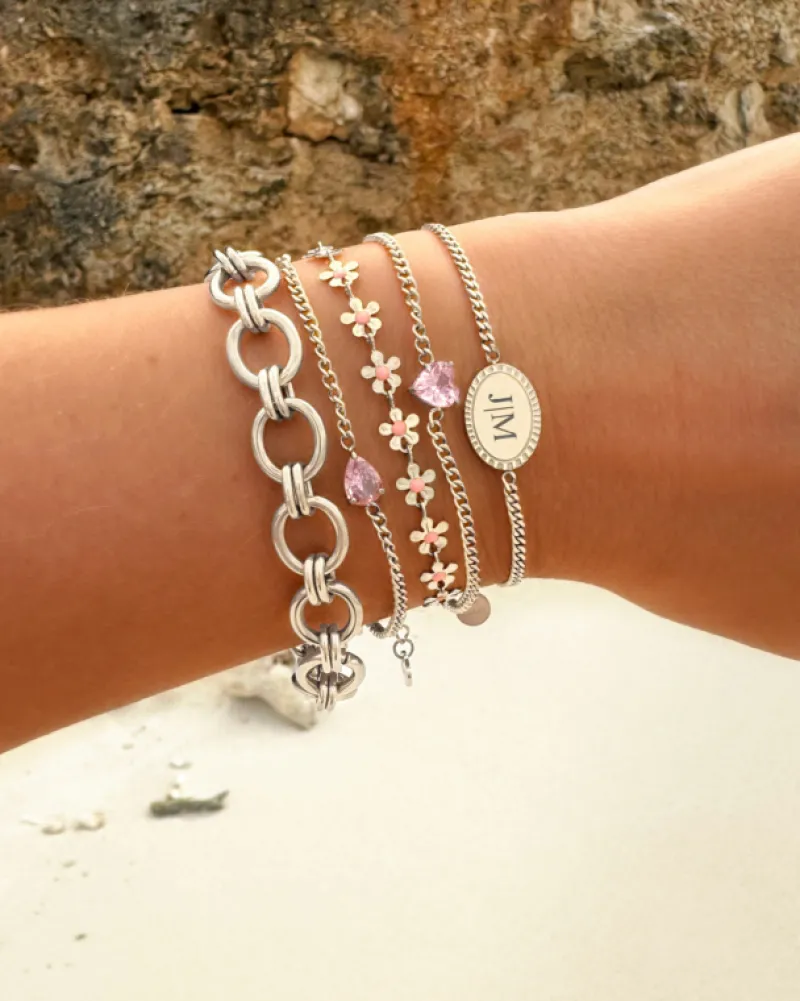 Finaste Flower bracelet pink Clearance
