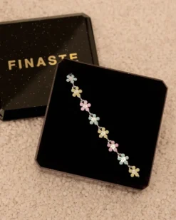Finaste Flower enkelbandje pastel Online