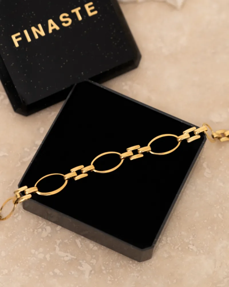 Finaste Forever chain bracelet goldplated Sale
