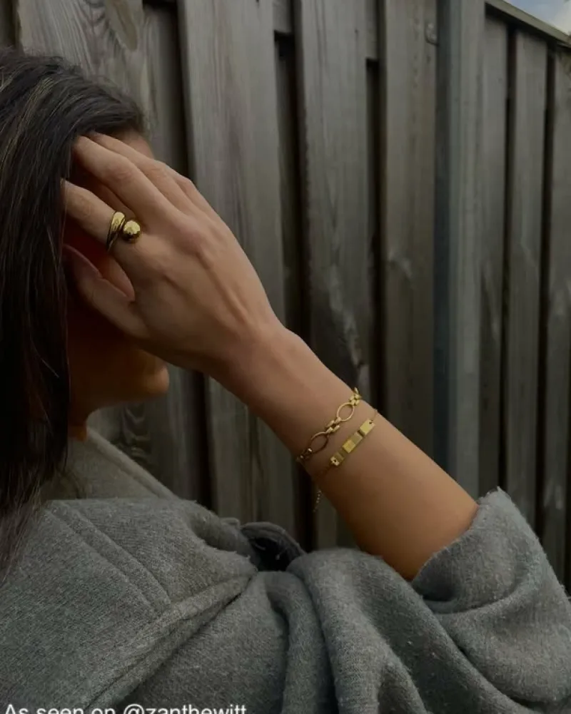 Finaste Forever chain bracelet goldplated Sale