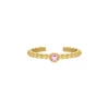 Finaste Geboortesteen ring goudkleurig Hot