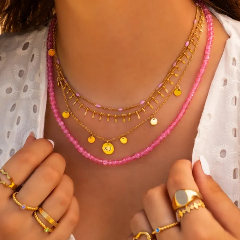Finaste Geboortesteen ring goudkleurig Hot