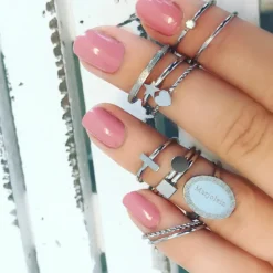 Finaste Gedraaid Ringetje Kleur Zilver Online