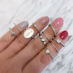 Finaste Gedraaid Ringetje Kleur Zilver Online