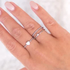 Finaste Gedraaid Ringetje Kleur Zilver Online