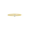 Finaste Gedraaid ringetje met steentje gold plated Best