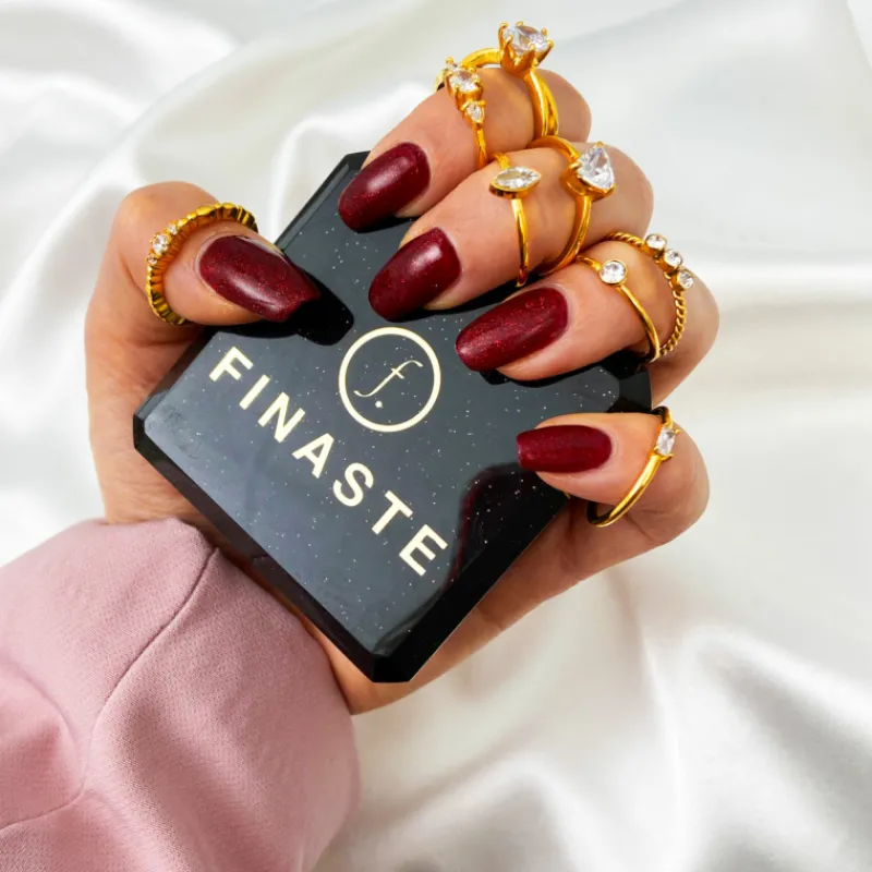 Finaste Gedraaide ring met 3 steentjes goud kleurig Outlet