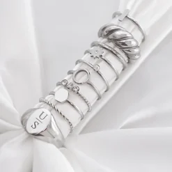 Finaste Gedraaide ring met 3 steentjes Discount