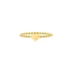 Finaste Gedraaide ring met hartje goud kleurig New