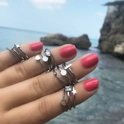 Finaste Gedraaide ring met hartje Hot