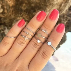Finaste Gedraaide ring met hartje Hot
