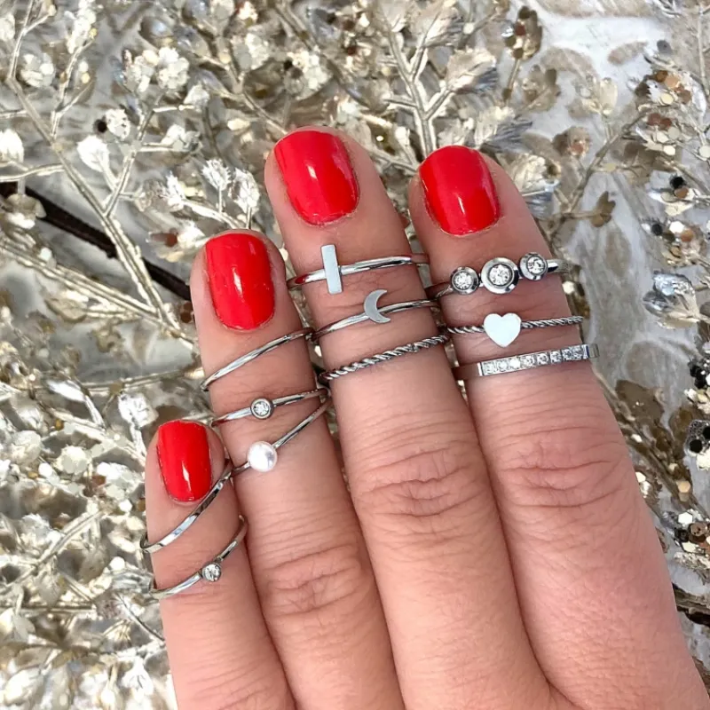 Finaste Gedraaide ring met hartje Hot